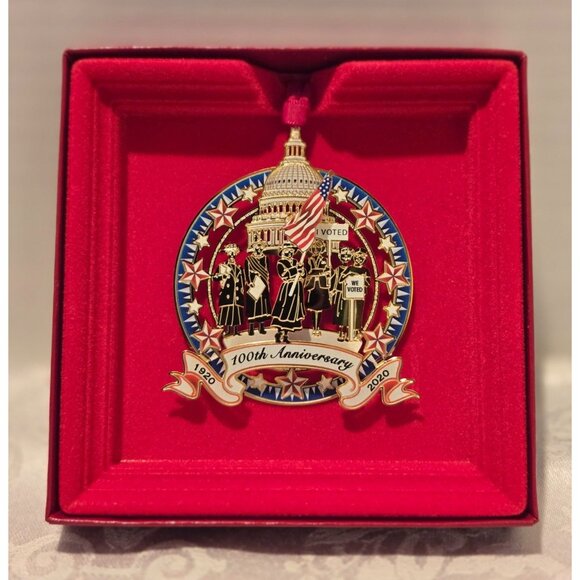 Women's Right to Vote 100th Anniversary Commemorative Holiday Ornament 2020 - Picture 2 of 6